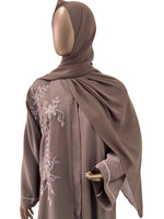 Front Open Embroidery Abaya