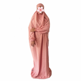 Islamic Prayer Dress / Jilbab - Light Coral