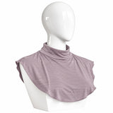 Dusty Mauve jersey neck cover for hijab – soft stretchable neck & chest cover | RF Abayas