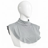 Heather Grey jersey neck cover for hijab – soft stretchable neck & chest cover | RF Abayas