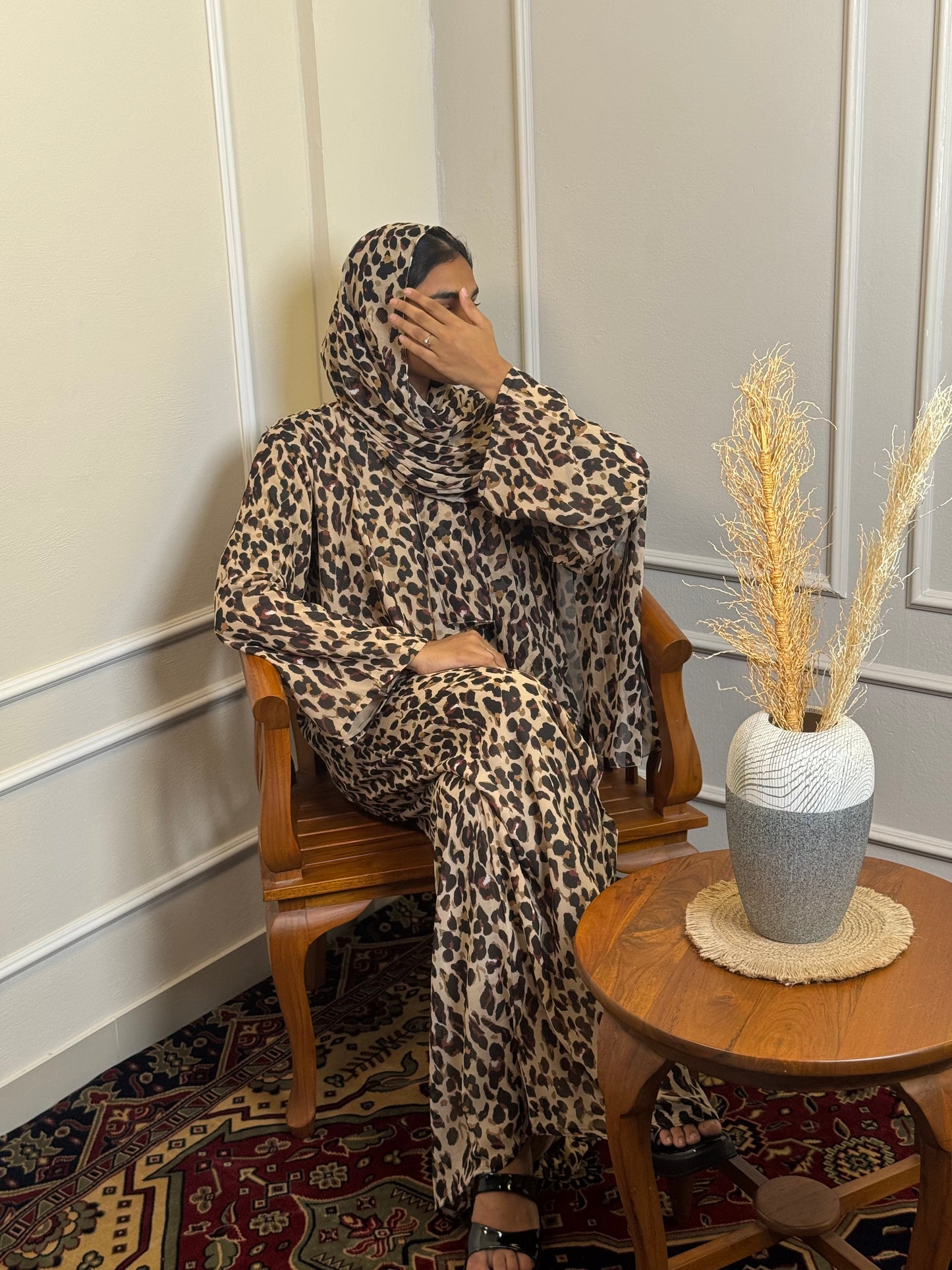 Wild Luxe Animal Print Chiffon Abaya – Dubai Imported