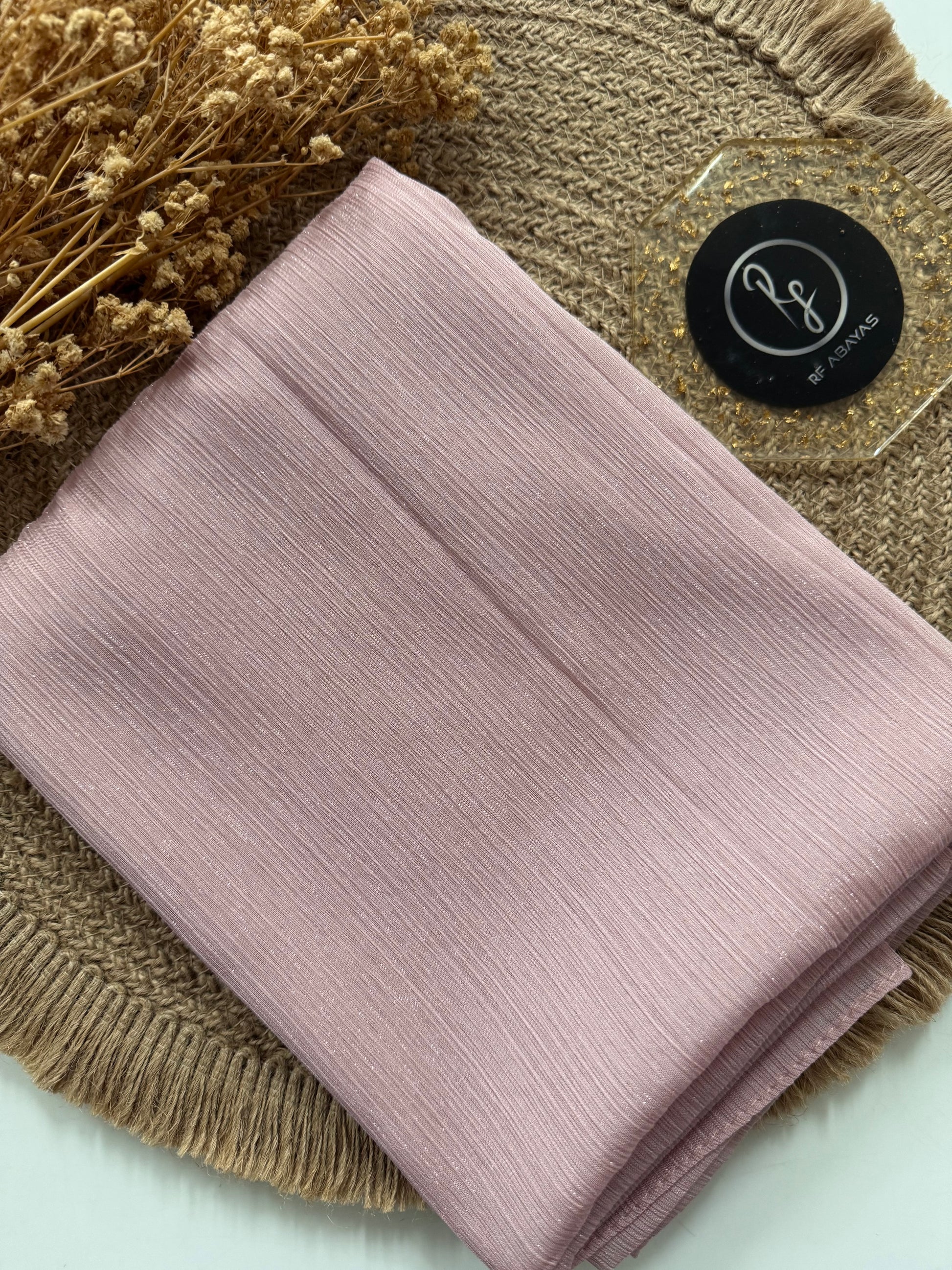 Premium Metallic Silk Shimmer - Hijab - RF Abayas
