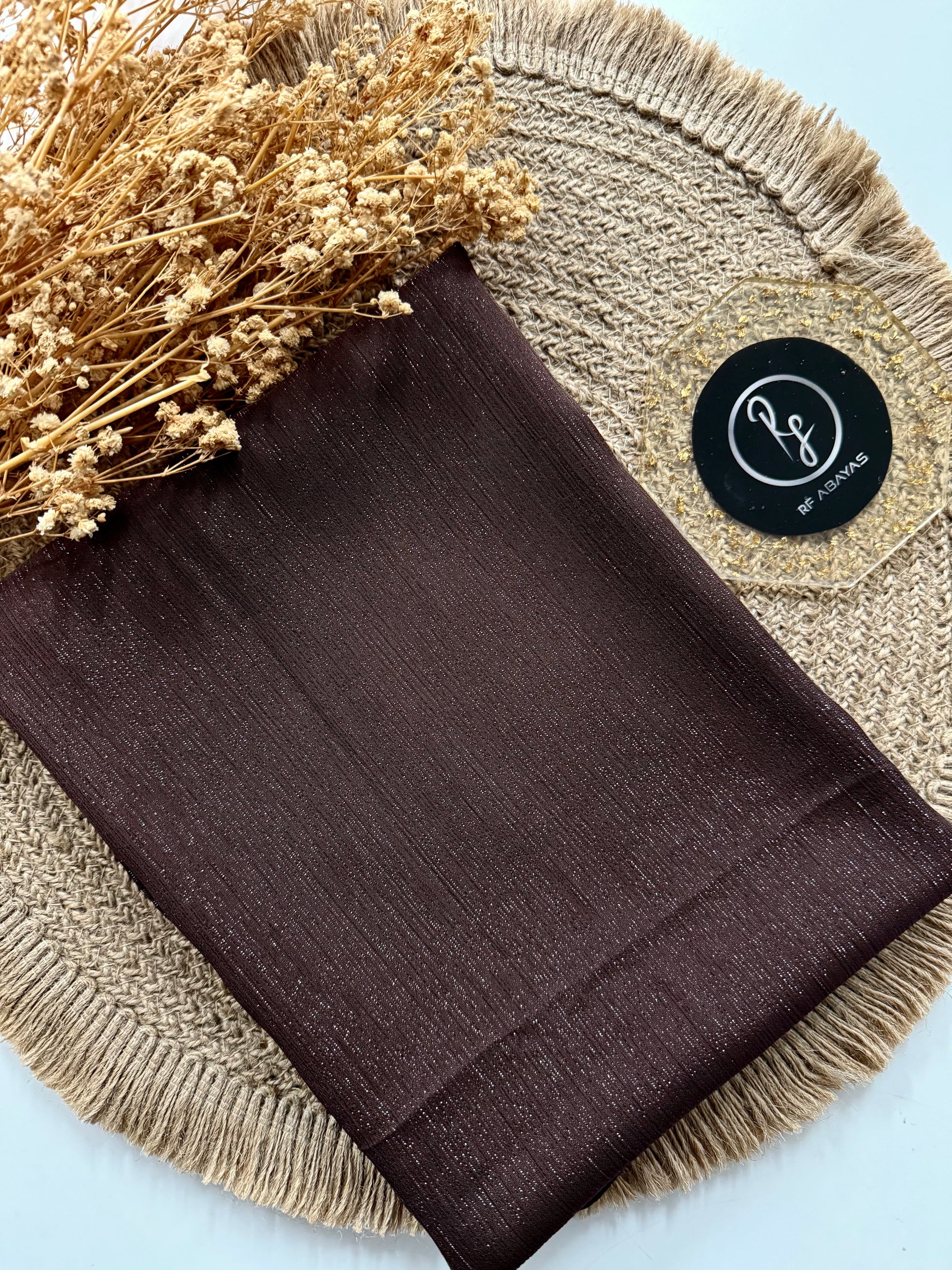 Premium Metallic Silk Shimmer - Hijab - RF Abayas