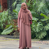 Imported Rose Gold TikTok Abaya + Malaysian Hijab | Elegant Modest Outfit