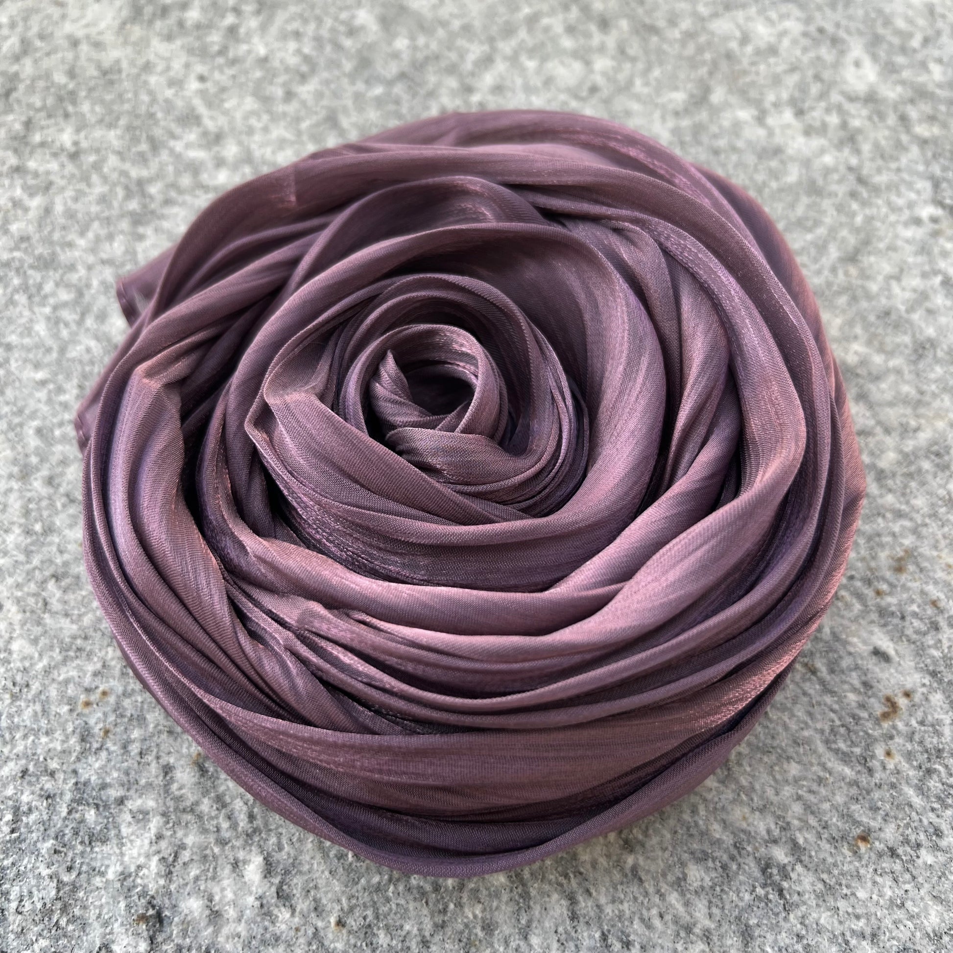 RF Abayas Organza Shimmer hijab in elegant, lightweight fabric with a subtle shimmer, perfect for stylish modest wear.