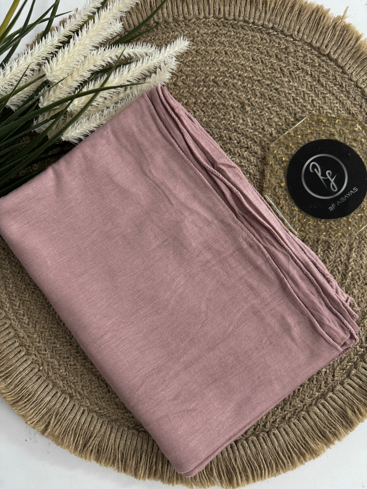 RF Abayas Bamboo Jersey Hijab in soft, natural bamboo fabric with a smooth, comfortable drape.