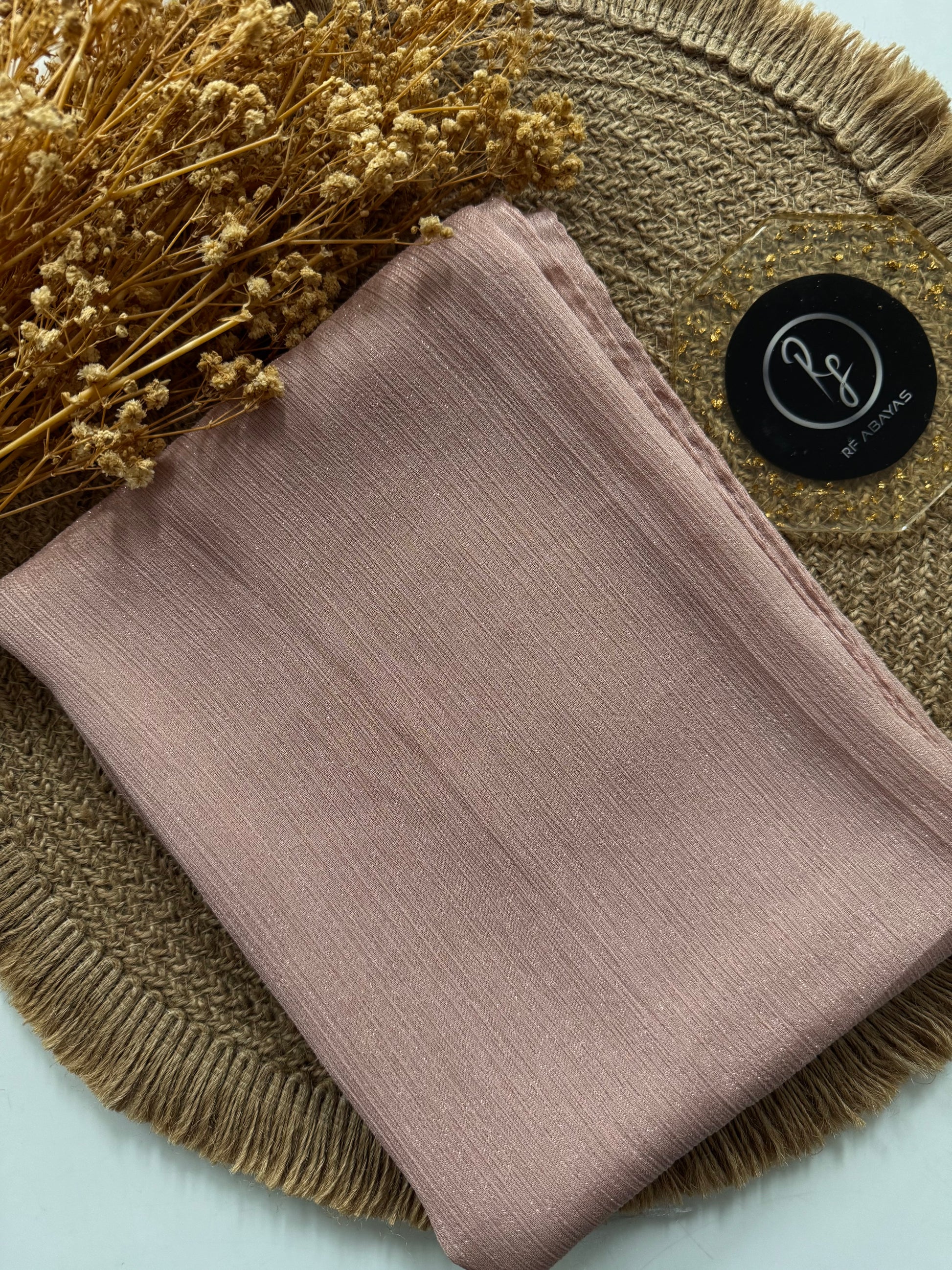 Premium Metallic Silk Shimmer - Hijab - RF Abayas