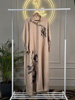 Maxi Dress - 56” Length - Nude Brown Color