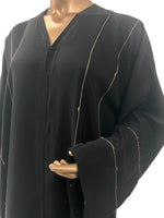 Korean Nida Abaya with bronze thread-work and copper beads