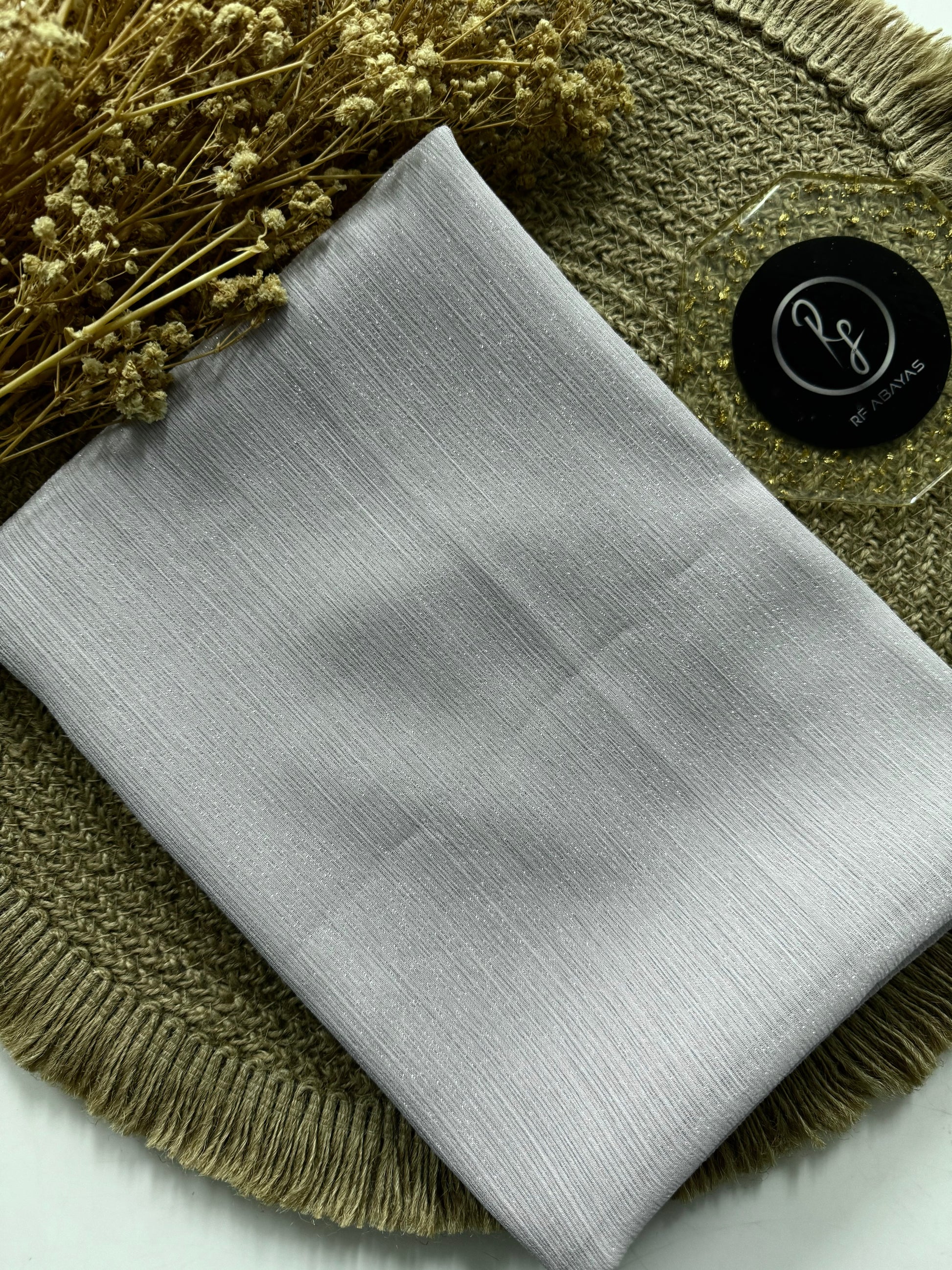 Premium Metallic Silk Shimmer - Hijab - RF Abayas