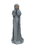 Blue Floral Kids Prayer Dress