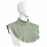 Sage Green jersey neck cover for hijab – soft stretchable neck & chest cover | RF Abayas