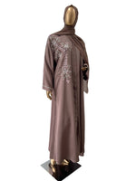 Front Open Embroidery Abaya