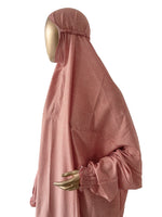 Islamic Prayer Dress / Jilbab - Light Coral