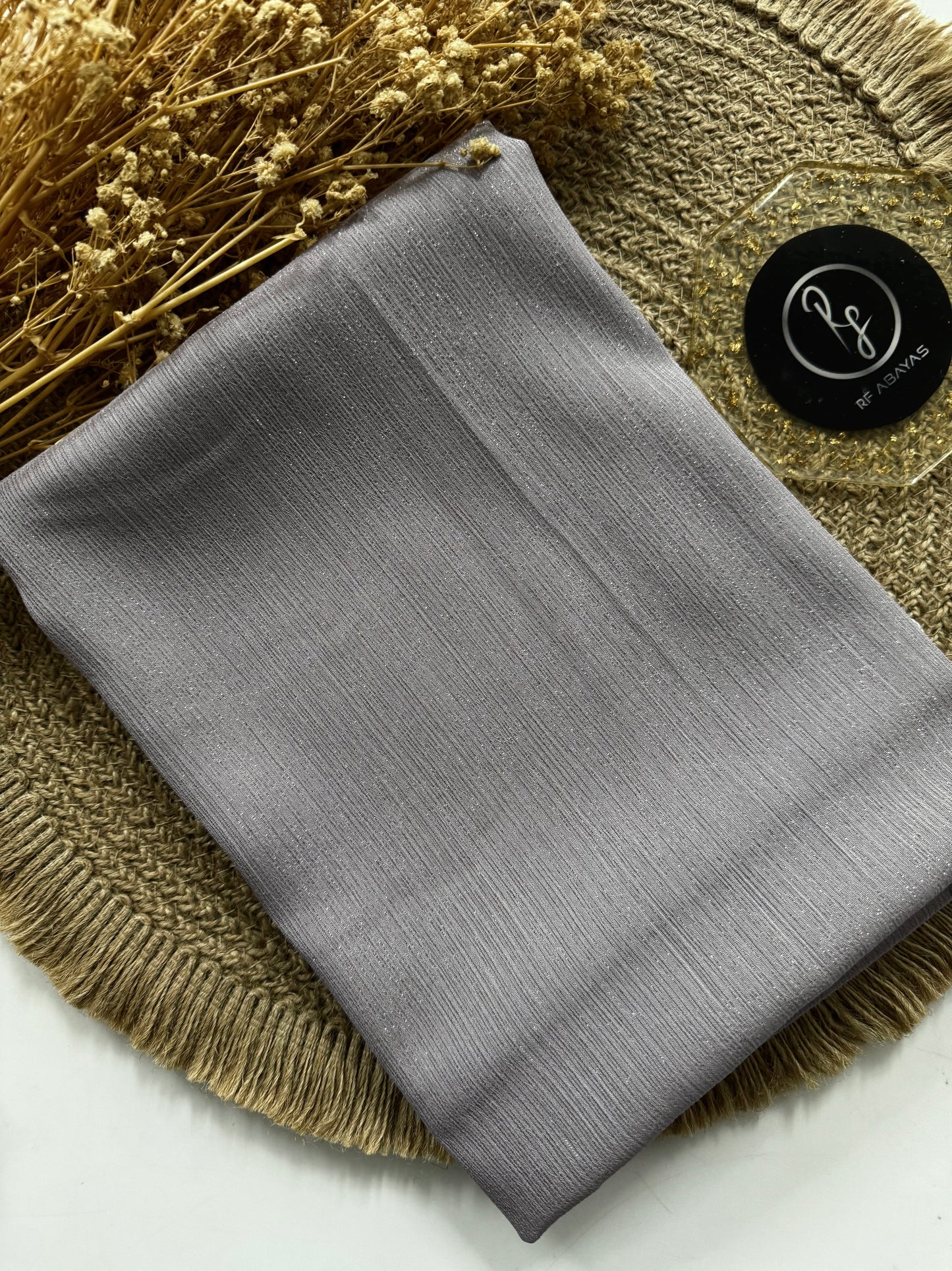 Premium Metallic Silk Shimmer - Hijab - RF Abayas