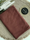 RF Abayas Bamboo Jersey Hijab in Zera color, soft and lightweight fabric, draped style with subtle texture visible.