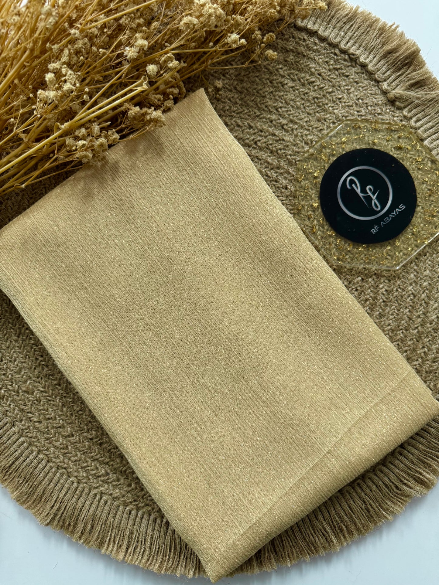 Premium Metallic Silk Shimmer - Hijab - RF Abayas