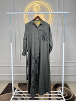 Women’s maxi dress - 56” Length - Smoke Green