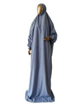 Islamic Prayer Dress / Jilbab - Blue
