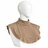 Camel jersey neck cover for hijab – soft stretchable neck & chest cover | RF Abayas