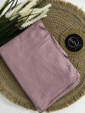 RF Abayas Bamboo Jersey Hijab in soft, breathable bamboo fabric, shown in a full-length view with a flowing drape.