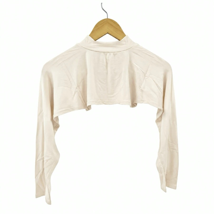 Women's turtle neck shoulder sleeve shrug inner with full sleeves, view 10 – RF Abayas
