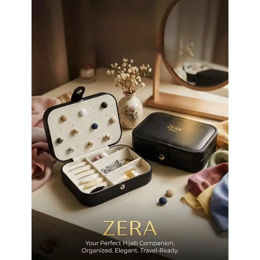 Zera hijab pin organizer gift box with magnetic pins and loop pins