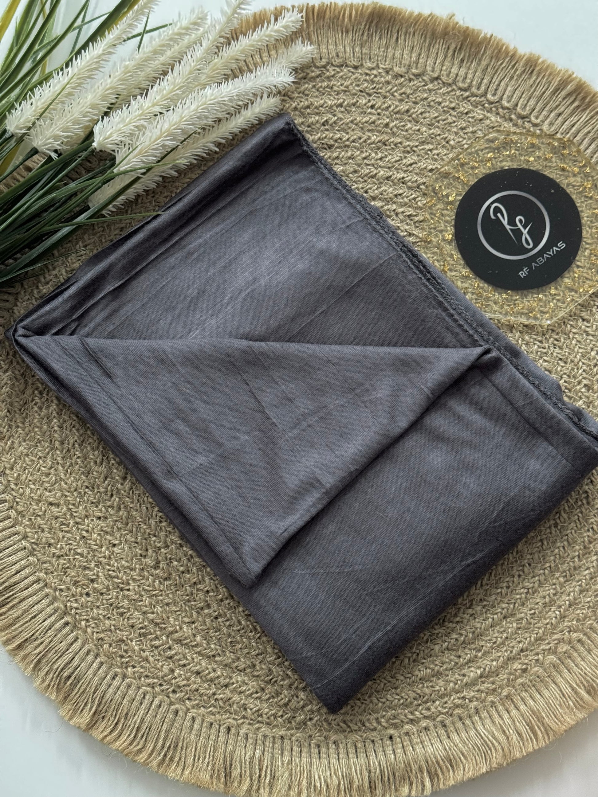Ivory bamboo jersey hijab by RF Abayas, soft and breathable fabric, lightweight and comfortable for everyday wear