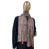 Cotton Floral with Tassels (Digital Print) - RF Abayas