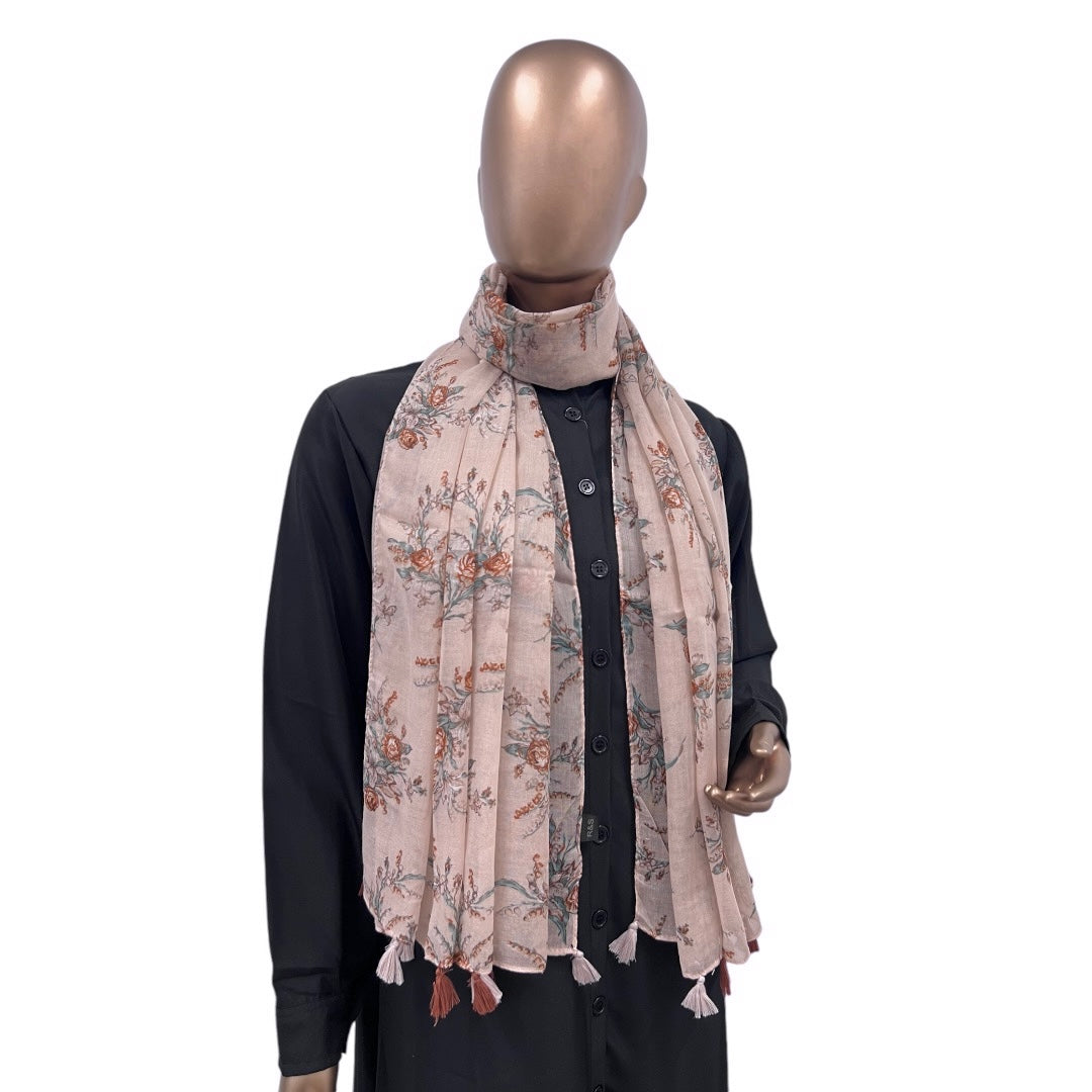 Cotton Floral with Tassels - RF Abayas