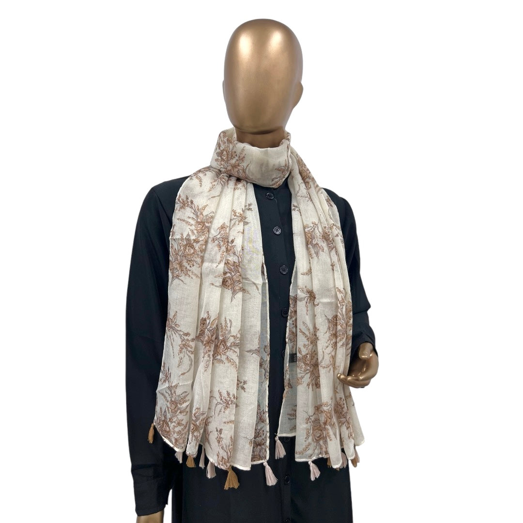 Cotton Floral with Tassels - RF Abayas