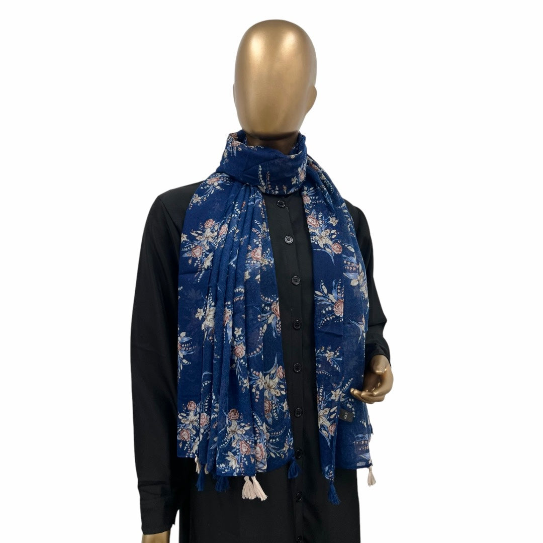 Cotton Floral with Tassels - RF Abayas