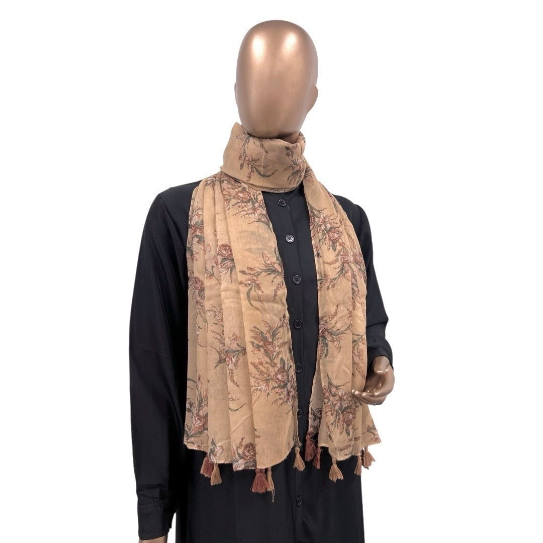 Cotton Floral with Tassels - RF Abayas