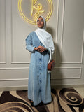 Denim Maxi Dress – Available in 3 Elegant Shades 👗 - Large & XL - RF Abayas