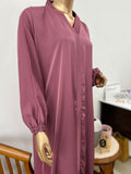 Everyday Comfort Abaya - Dark Pink - RF Abayas