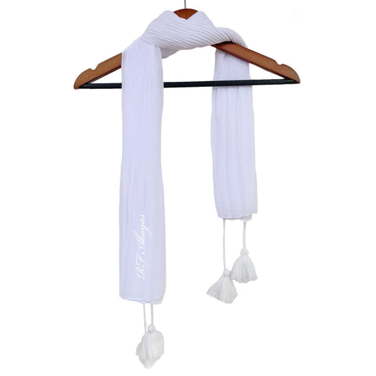 Half Pleated Chiffon with Tassels - RF Abayas