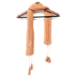 Half Pleated Chiffon with Tassels - RF Abayas