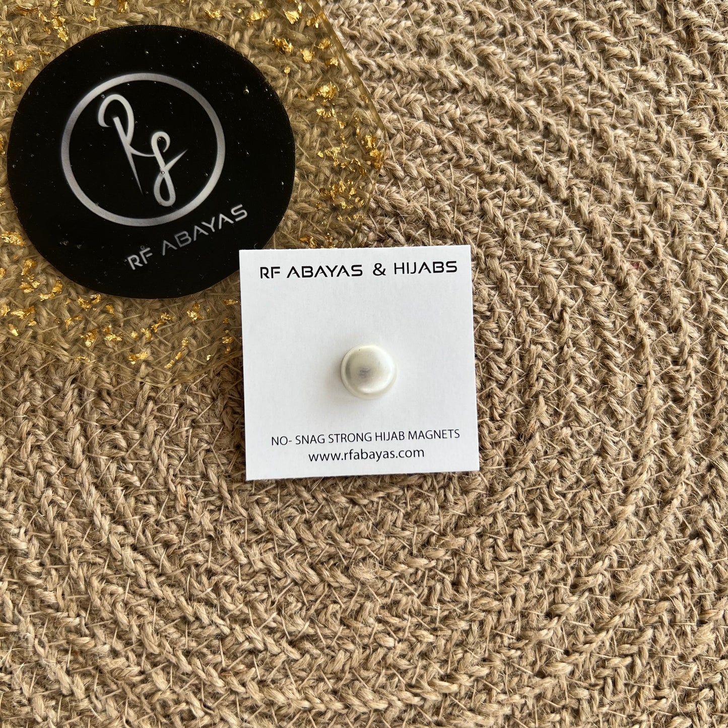 Hijab Magnet (1 Pair) - Round - RF Abayas