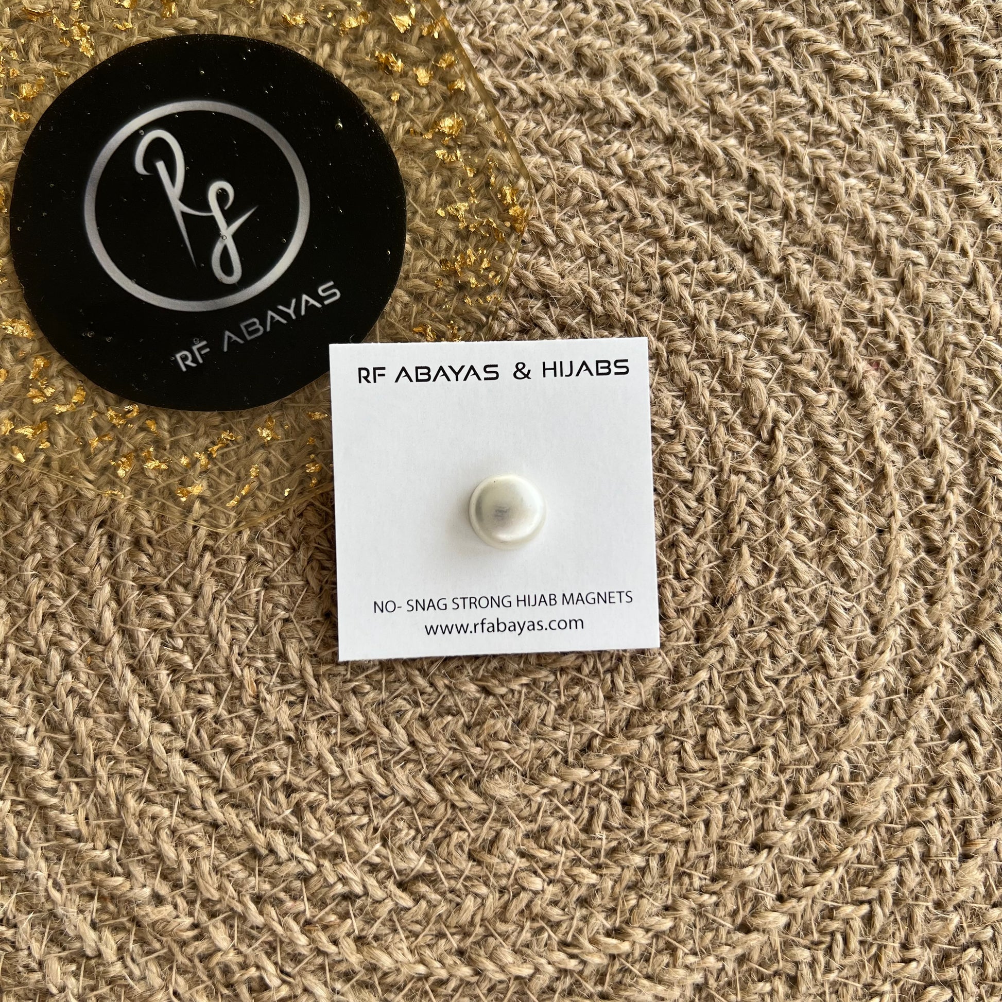 Hijab Magnet (1 Pair) - Round - RF Abayas