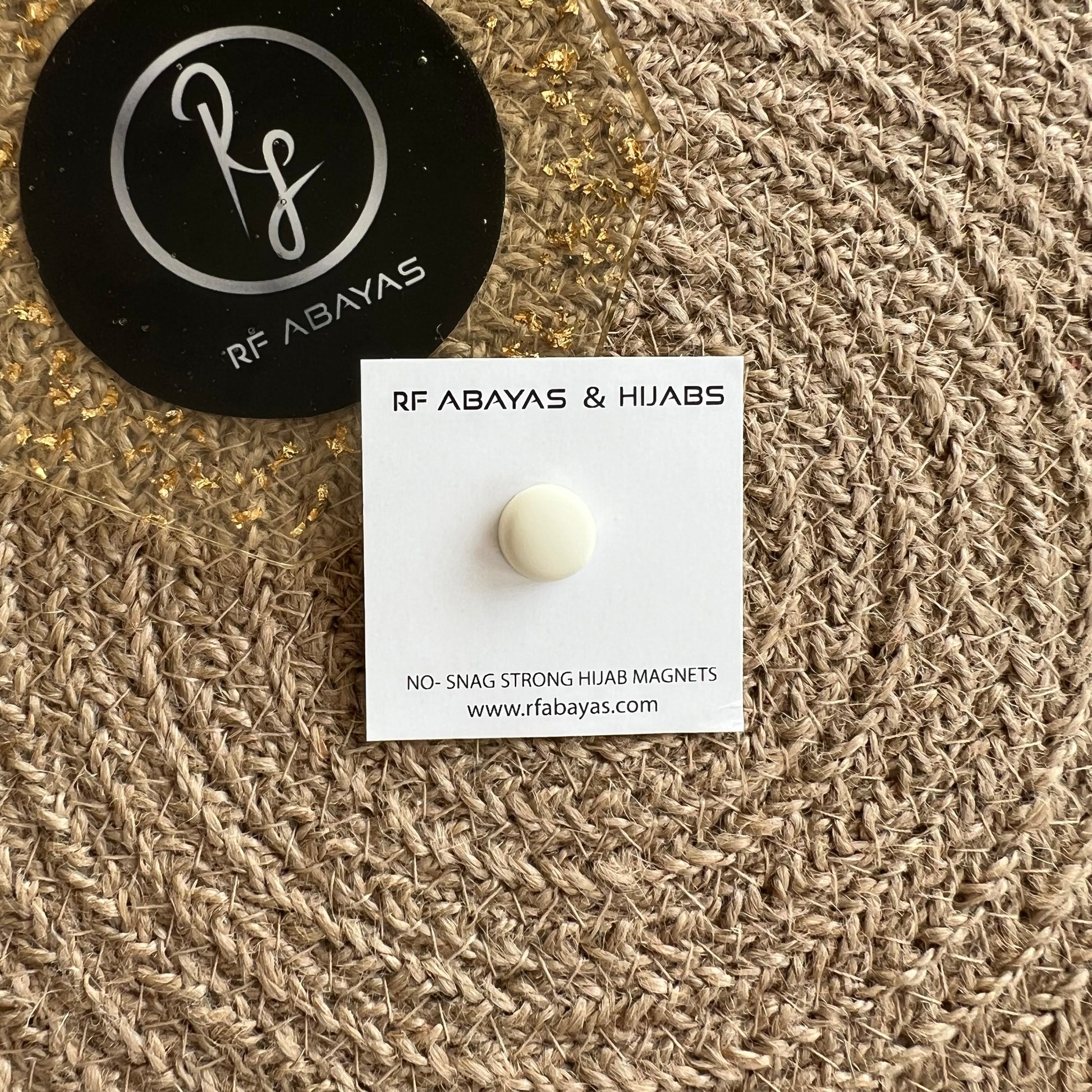 Hijab Magnet (1 Pair) - Round - RF Abayas