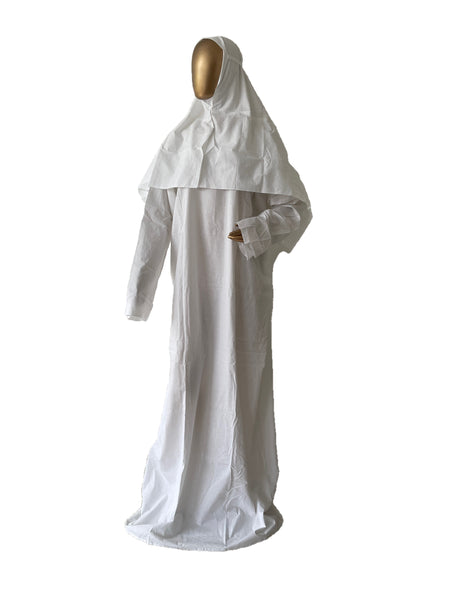 White Cotton Prayer Dress