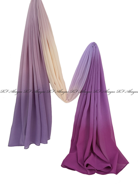 Rainbow Georgette Ombre