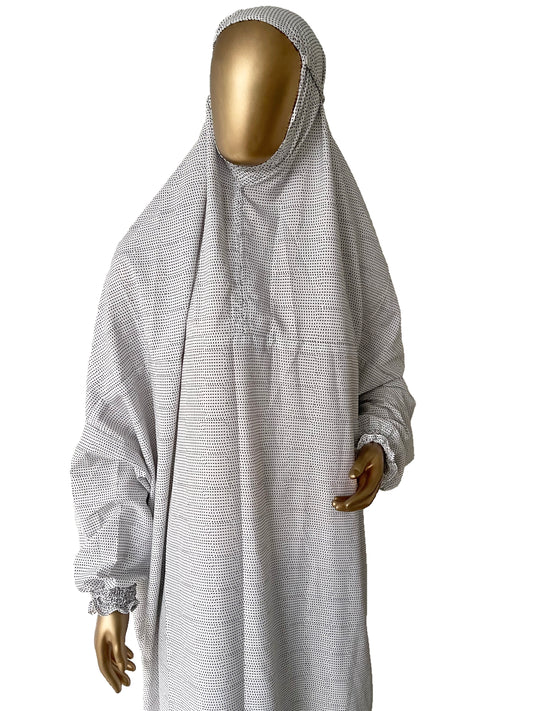 Islamic Prayer Dress / Jilbab - White - RF Abayas