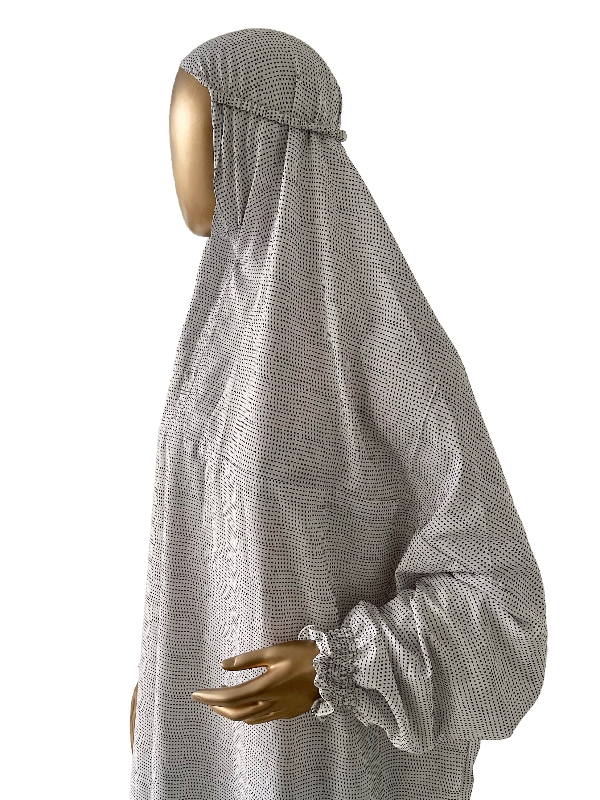 Islamic Prayer Dress / Jilbab - White - RF Abayas