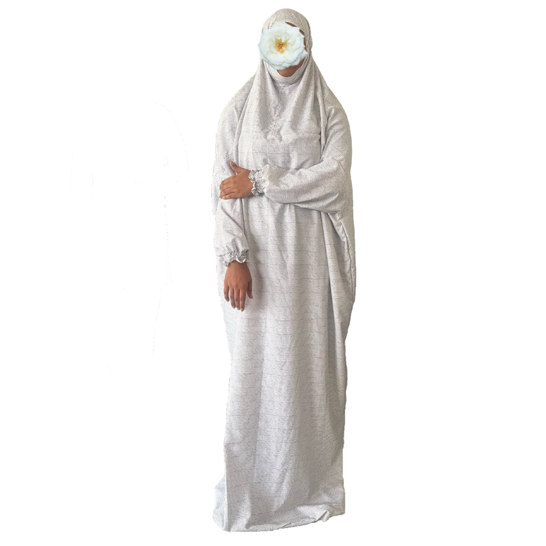 Islamic Prayer Dress / Jilbab - White - RF Abayas
