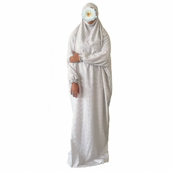 Islamic Prayer Dress / Jilbab - White - RF Abayas