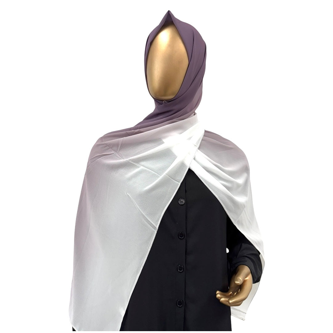 Premium Ombre Georgette Hijab, view 5 – RF Abayas & Hijabs