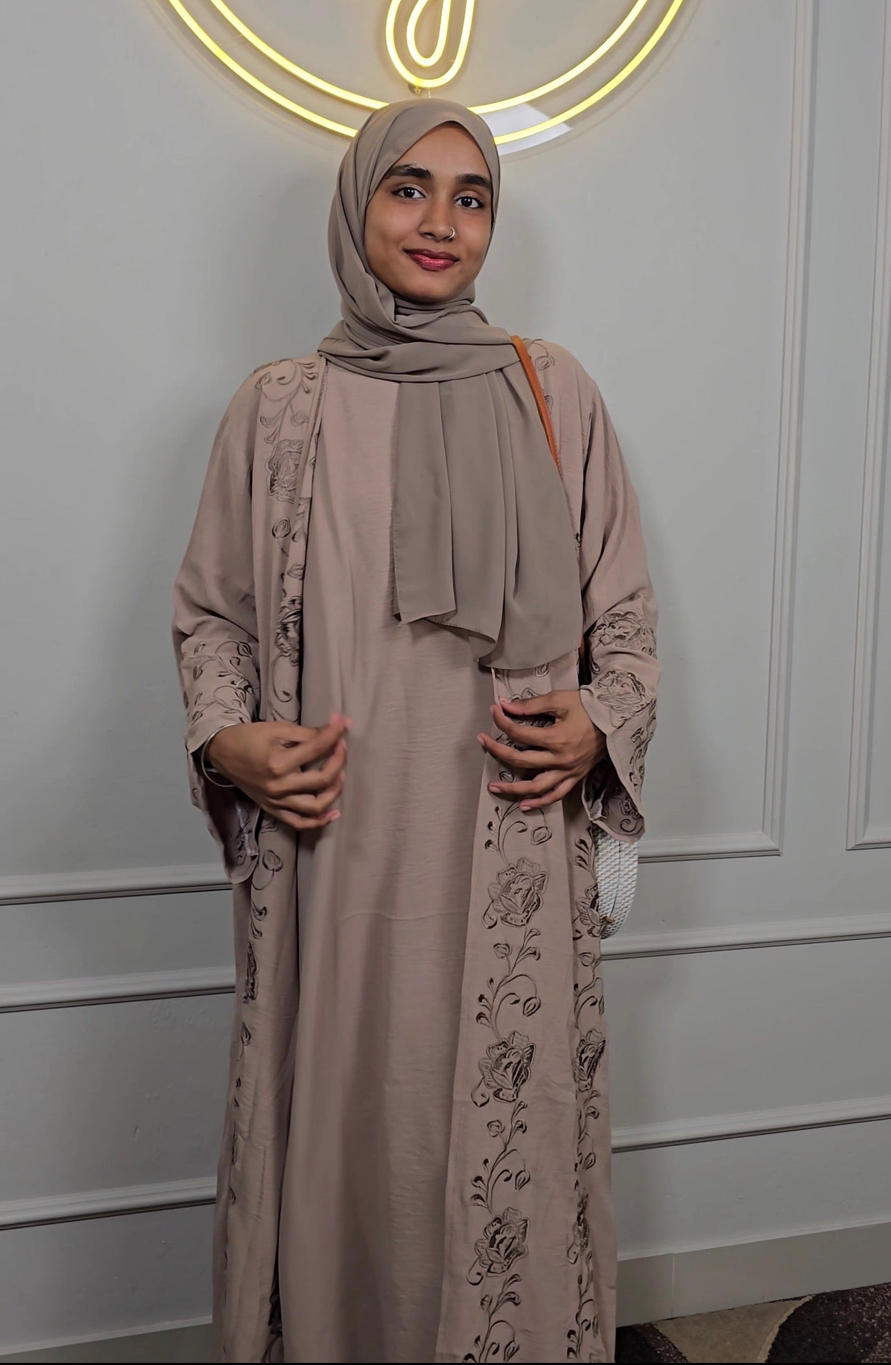 CEY Overcoat Embroidered Imported Abaya