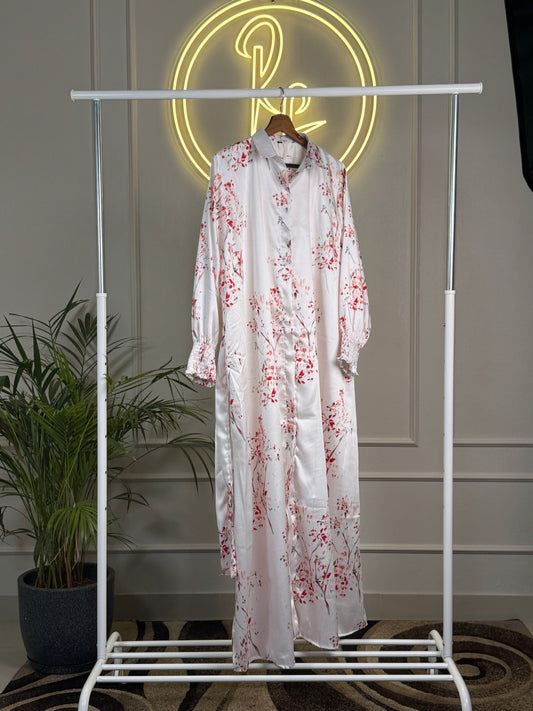 Satin Maxi Dress - Full Sleeve - length 56” - RF Abayas