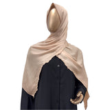 Textured Satin with Scallop - RF Abayas